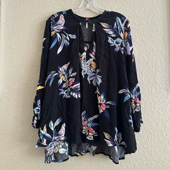 💙5/$25💙Free People Electric Orchid Boho Swing Top XS - Picture 4 of 6